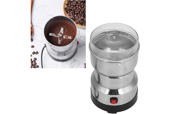 机,电动谷物研磨机多功能带透明盖,适用于谷物坚果豆类香料谷物厨房粗